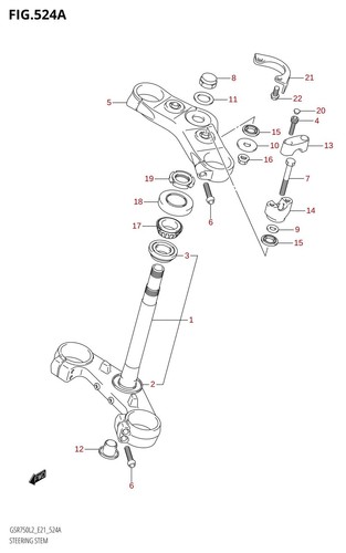 Suzuki genuine steering lock - suzuki,